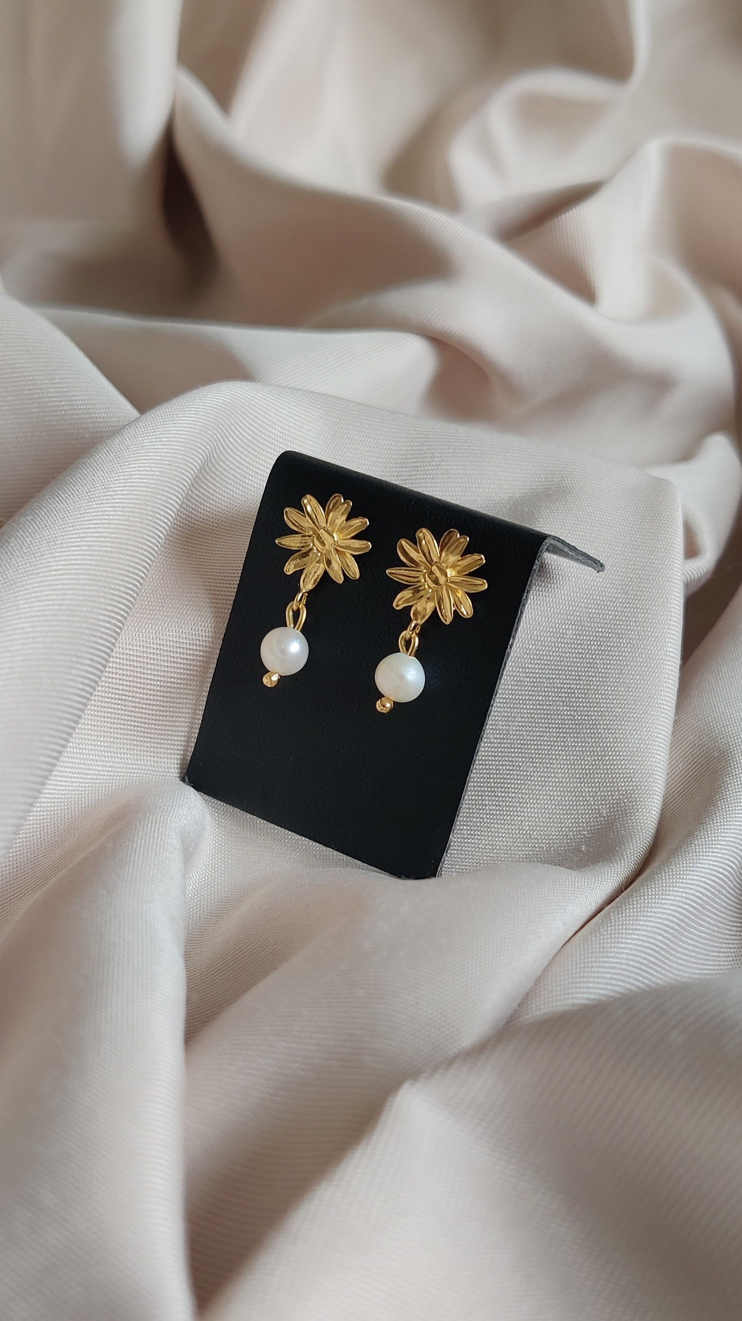Boucles d’oreilles en argent 925 et perles d’eau douce