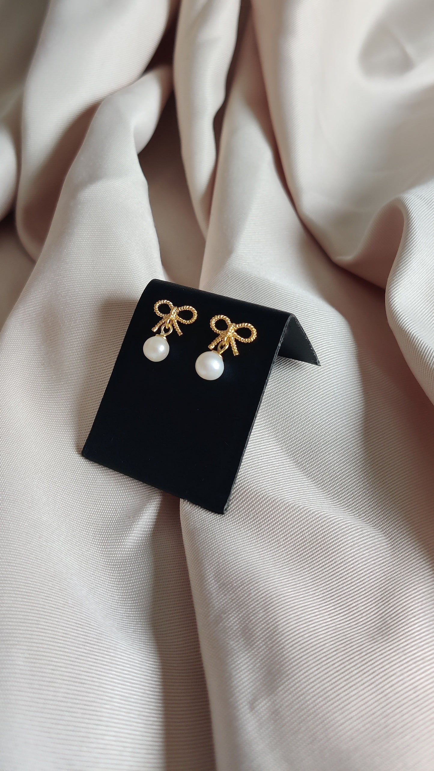 Boucles d'oreilles en argent et perles d’eau douce