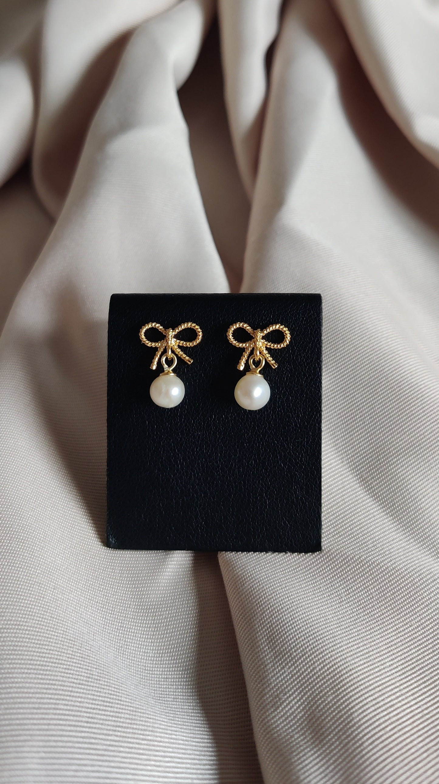 Boucles d'oreilles en argent et perles d’eau douce