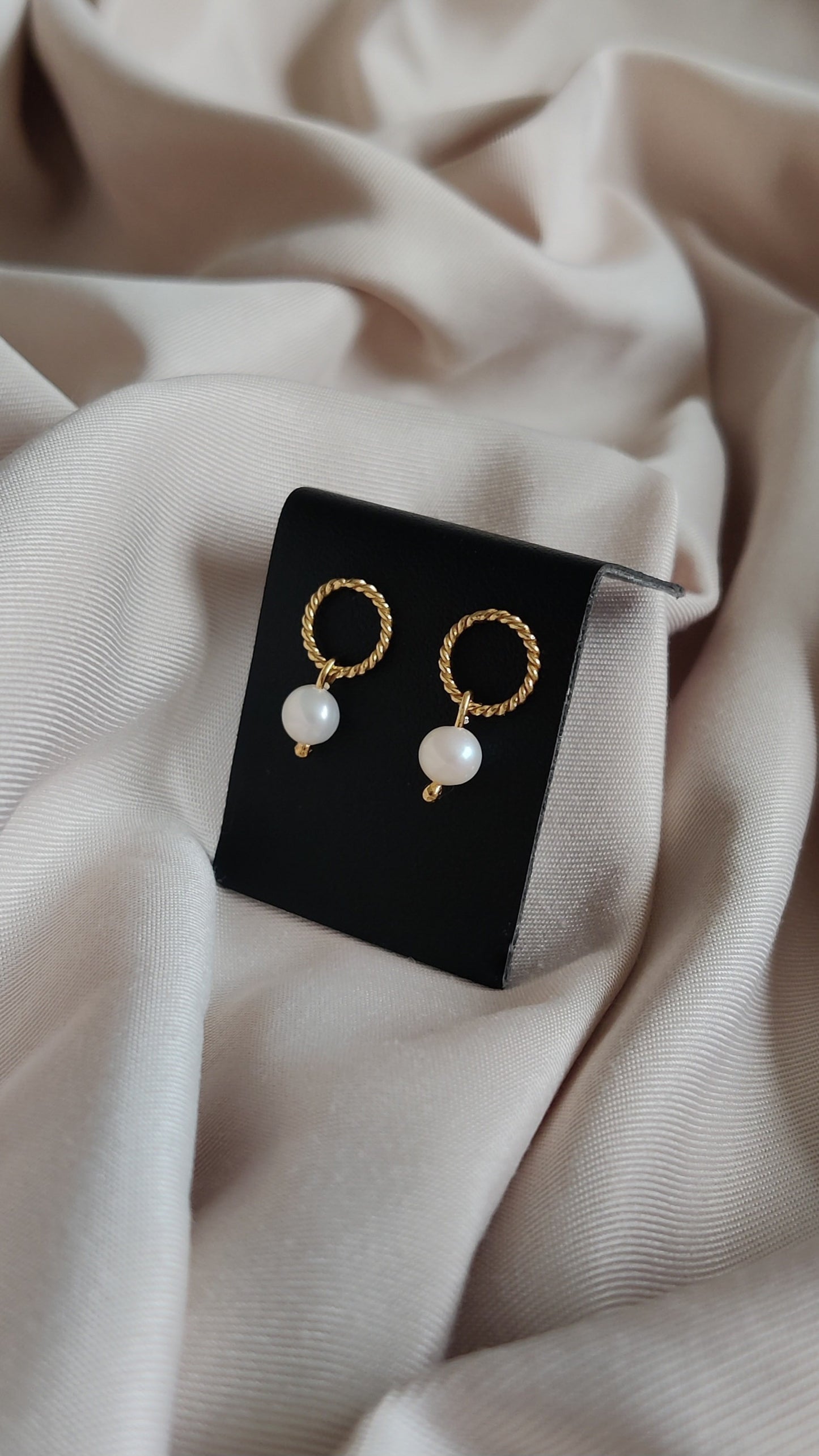 Boucles d’oreilles en argent 925 et perles d’eau douce