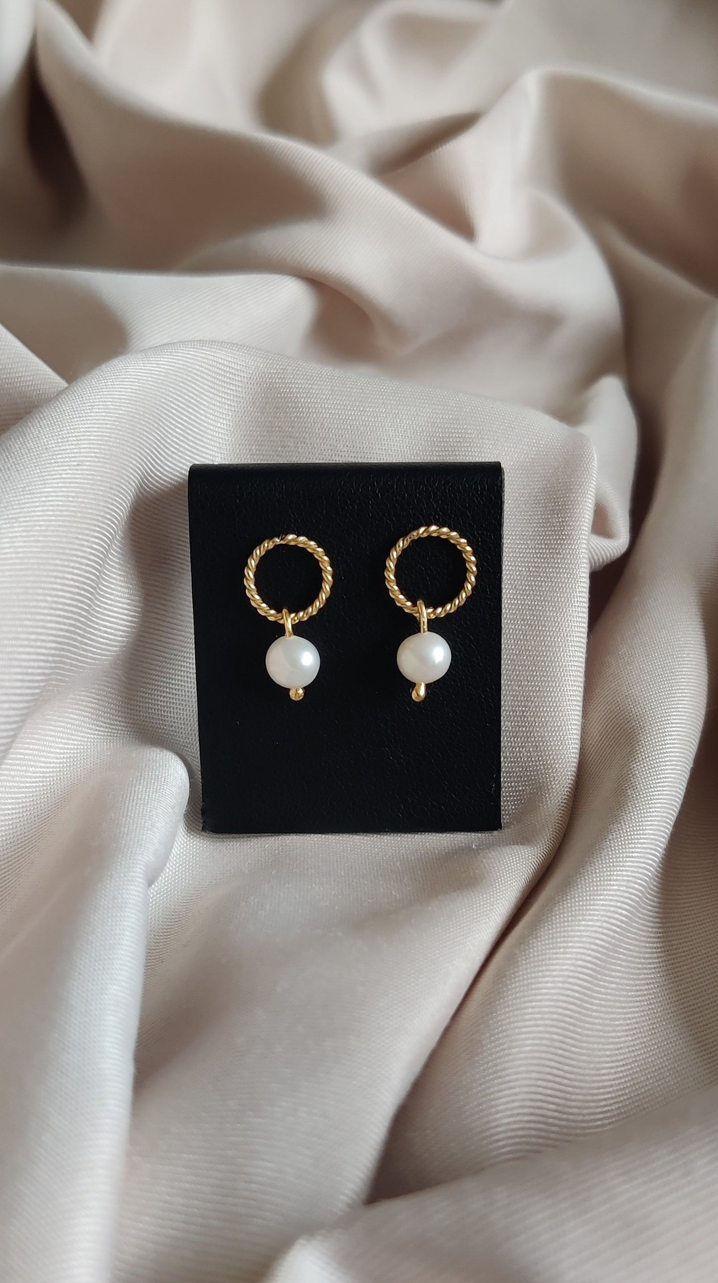 Boucles d’oreilles en argent 925 et perles d’eau douce