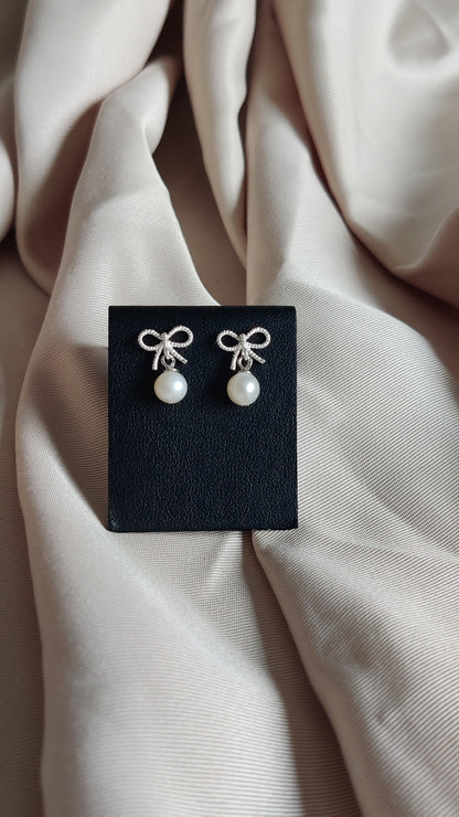 Boucles d'oreilles en argent et perles d’eau douce